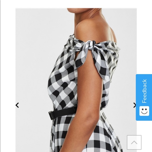 Gingham midi swing dress - Picture 4 of 7